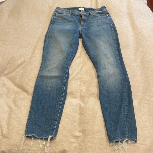 Mother High Waisted Looker Ankle Fray.Size 27 - Picture 4 of 10
